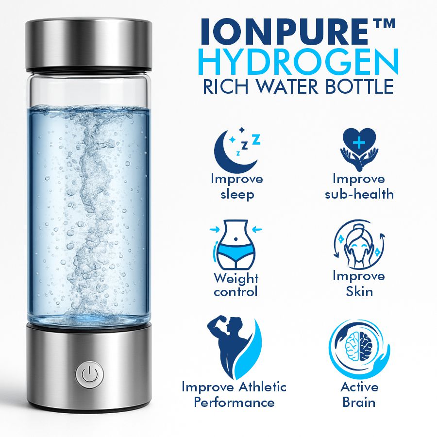 IonPure™ Hydrogen Bottle – Drink Better, Live Better