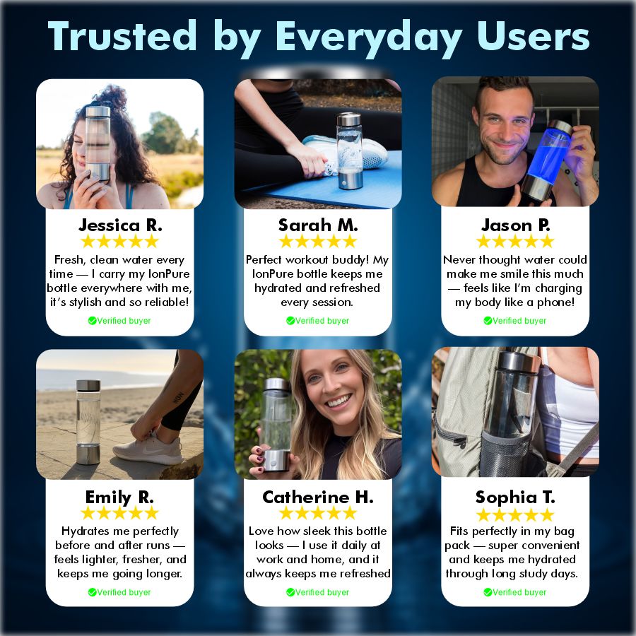 IonPure™ Hydrogen Bottle – Drink Better, Live Better