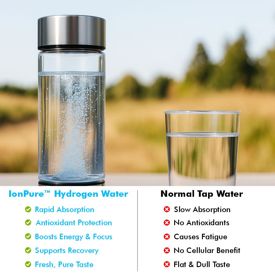 IonPure™ Hydrogen Bottle – Drink Better, Live Better